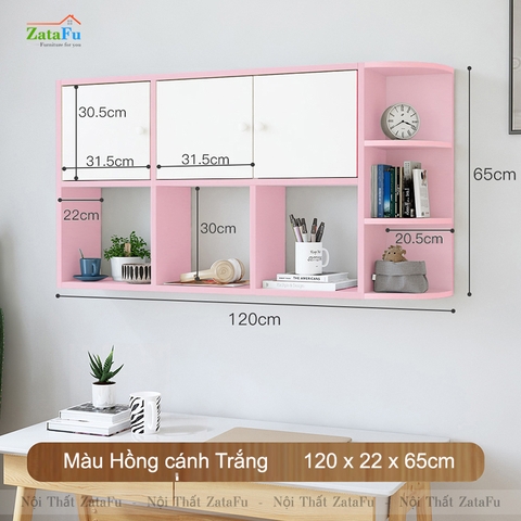 Kệ Sách Treo Tường Gỗ MDF KTT-56