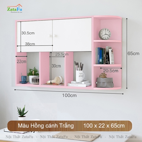 Kệ Sách Treo Tường Gỗ MDF KTT-56