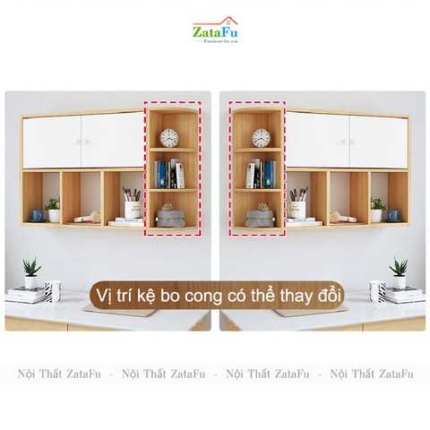 Kệ Sách Treo Tường Gỗ MDF KTT-56
