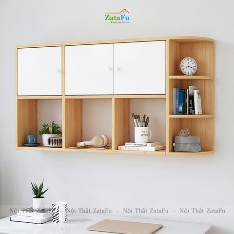 Kệ Sách Treo Tường Gỗ MDF KTT-56