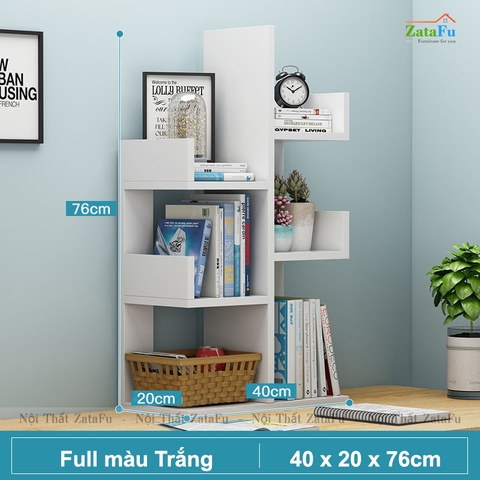 Kệ sách xương rồng kệ hình cây trang trí bàn học độc đáo KTT-90
