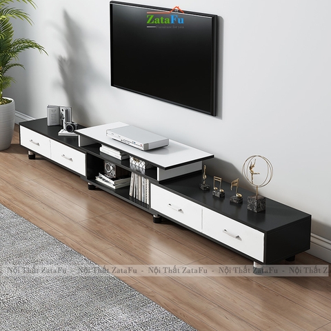 Kệ Tivi Trang Trí Phòng Khách Thiết Kế Hiện Đại Chân Tùy Chỉnh Kích Thước Chiều Cao KTV-45 ZataFu