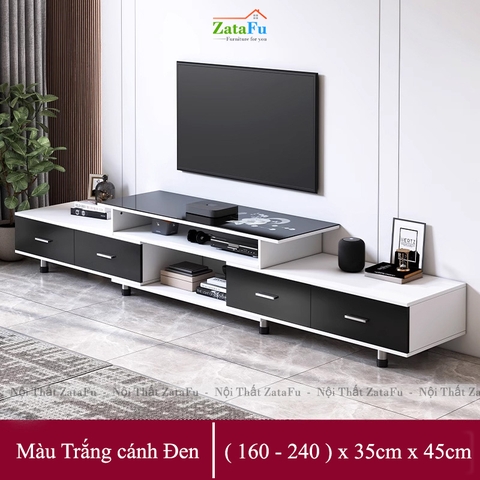 Kệ Tivi Trang Trí Phòng Khách Thiết Kế Hiện Đại Chân Tùy Chỉnh Kích Thước Chiều Cao KTV-45 ZataFu