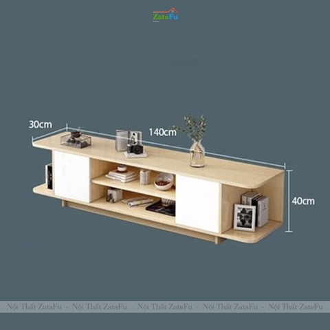 Tủ Kệ Tivi Thiết Kế Bo Cong Hiện Đại Gỗ Công Nghiệp MDF KTV-48 Zatafu