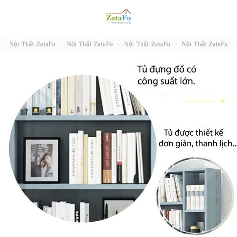 Kệ Sách Gỗ Giá Sách Trang Trí KTT-78 ZataFu