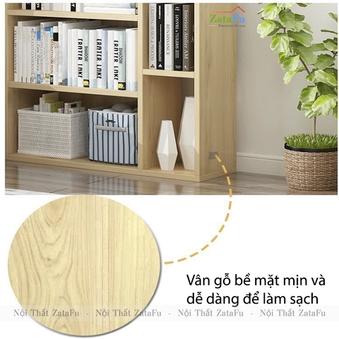 Kệ Sách Gỗ Giá Sách Trang Trí KTT-78 ZataFu