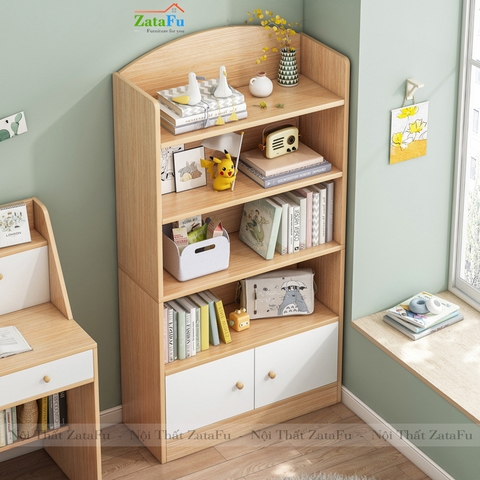 Tủ sách trang trí gỗ MDF KTT-21