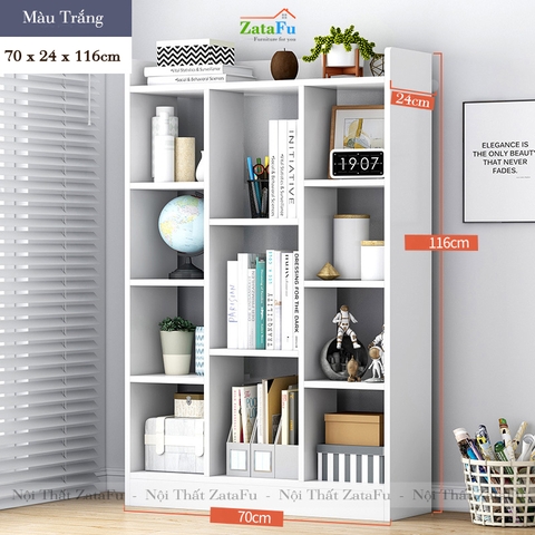 Kệ sách gỗ trang trí KTT-17