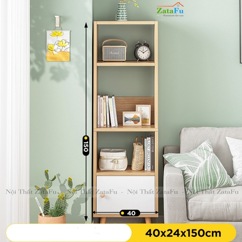 Tủ trang trí phong cách Bắc Âu chân gỗ KTT-15