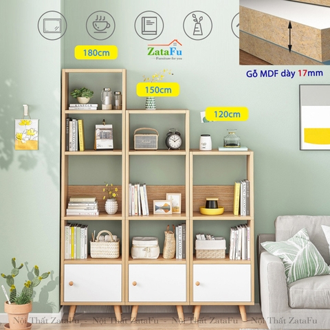 Tủ trang trí phong cách Bắc Âu chân gỗ KTT-15