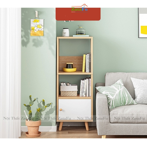 Tủ trang trí phong cách Bắc Âu chân gỗ KTT-15