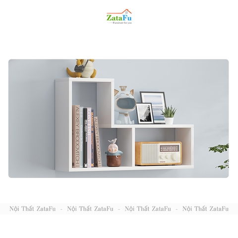 Kệ decor chữ L  phối hợp nhiều cách sử dụng đặc biệt KTT-122
