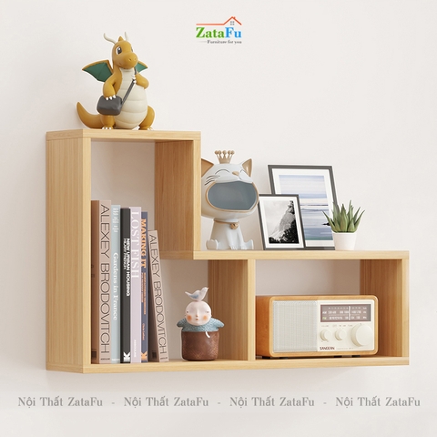 Kệ decor chữ L  phối hợp nhiều cách sử dụng đặc biệt KTT-122