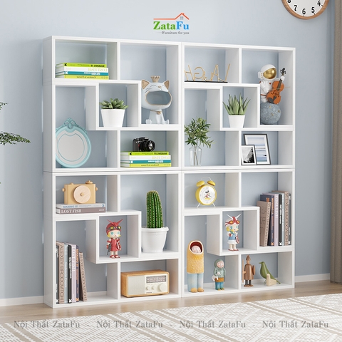 Kệ decor chữ L  phối hợp nhiều cách sử dụng đặc biệt KTT-122