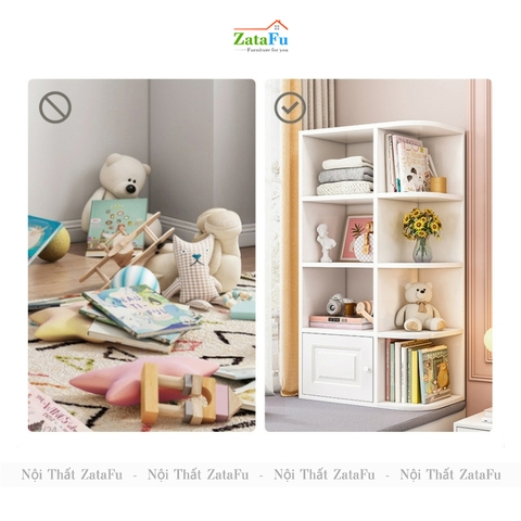 Kệ sách trang trí đặt bàn, đặt bệ cửa sổ cách điệu cho bé KTT-86
