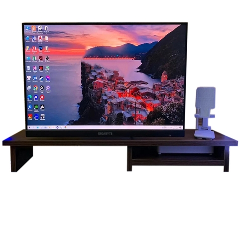 Kệ Kê Màn Hình Máy Tính Gỗ Decor Để Bàn Làm Việc KVT-06