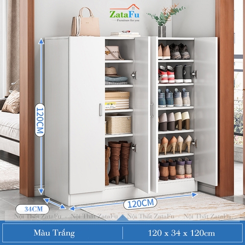 Tủ giày trang trí thiết kế tối giản TGIAY-12