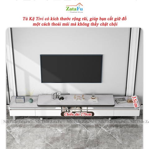 Kệ Tủ Tivi Thiết Kế Hiện Đại Trang Trí Phòng Khách Có Thể Tùy Chỉnh Kích Thước KVT-47 ZataFu
