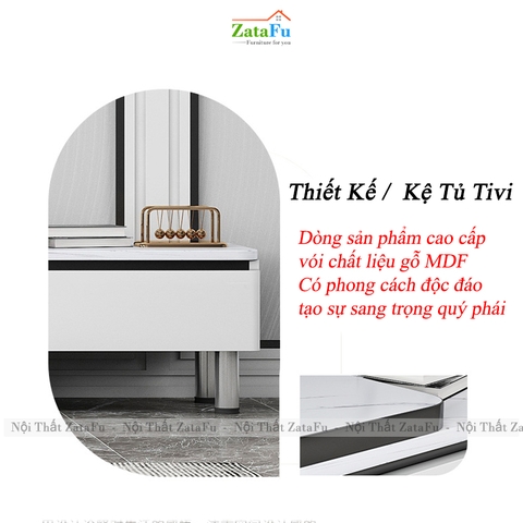 Kệ Tủ Tivi Thiết Kế Hiện Đại Trang Trí Phòng Khách Có Thể Tùy Chỉnh Kích Thước KVT-47 ZataFu