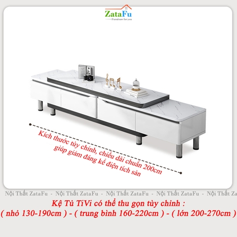Kệ Tủ Tivi Thiết Kế Hiện Đại Trang Trí Phòng Khách Có Thể Tùy Chỉnh Kích Thước KVT-47 ZataFu