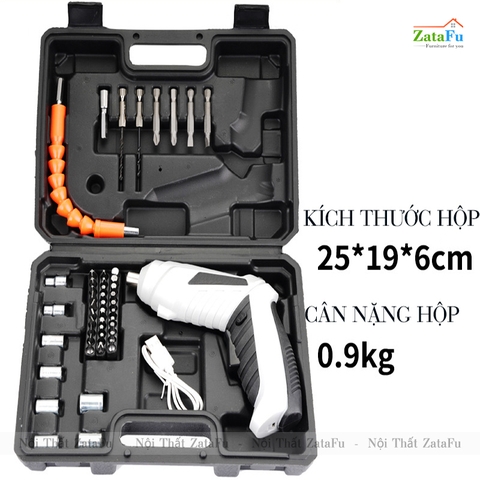 Máy Vặn Vít, Bắt Vít Cầm Tay MINI Pin Sạc 1500mAh Dùng Động Cơ Không Chổi Than