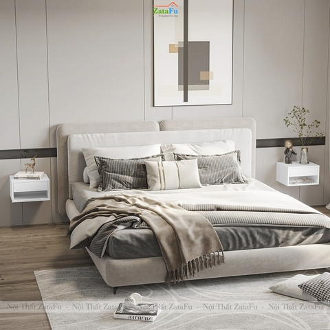 Tab Tủ Đầu Giường Hiện Đại Đa Năng Treo Tường Phòng Ngủ TDG-46 ZataFu