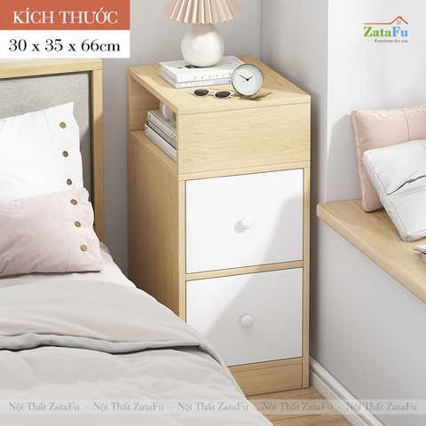 Tab Đầu Giường Có Ngăn Kéo Decor Phòng Ngủ TDG-35