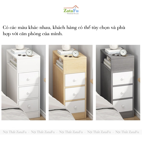 Tab Đầu Giường Có Ngăn Kéo Decor Phòng Ngủ TDG-35