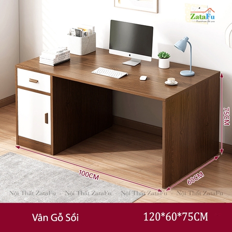 Bàn làm việc gỗ phong cách tối giản BLV-28