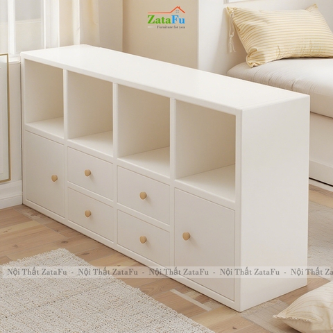 Tủ Kệ Để Sách Trang Trí Kết Hợp Kệ Tổ Ong Hiện Đại TUTT-64 ZataFu