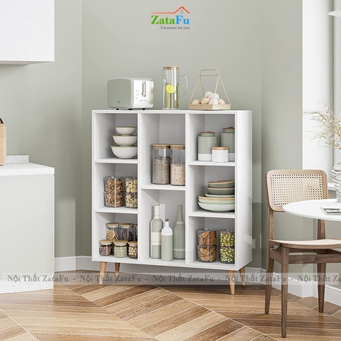 Tủ Kệ Đựng Sách Vở Trang Trí Decor Hiện Đại Gỗ Công Nghiệp MDF TUTT-60 ZataFu