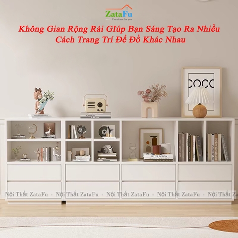 Tủ Trang Trí Đa Dạng Nhiều Ngăn Chứa Đồ Đa Năng Làm Từ Gỗ MDF TUTT-59 ZataFu
