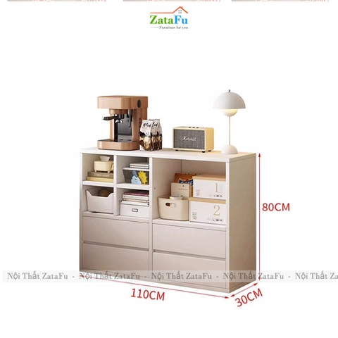 Tủ Trang Trí Đa Dạng Nhiều Ngăn Chứa Đồ Đa Năng Làm Từ Gỗ MDF TUTT-59 ZataFu