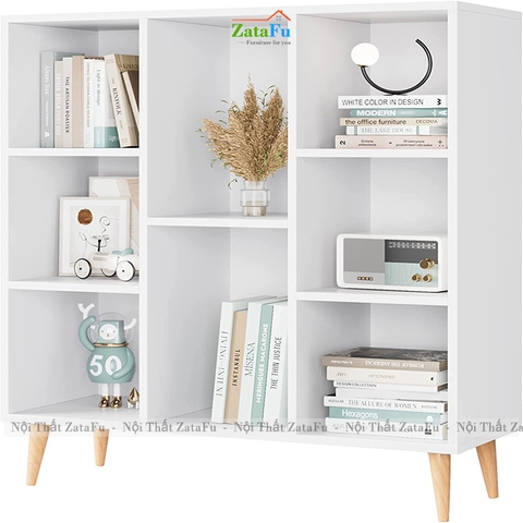 Tủ Kệ Đựng Sách Vở Trang Trí Decor Hiện Đại Gỗ Công Nghiệp MDF TUTT-60 ZataFu
