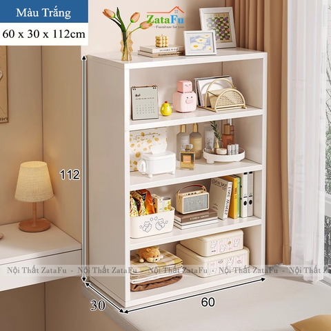 Tủ Kệ Sách Trang Trí Để Cửa Số Gỗ MDF Hiện Đại TUTT-56 ZataFu