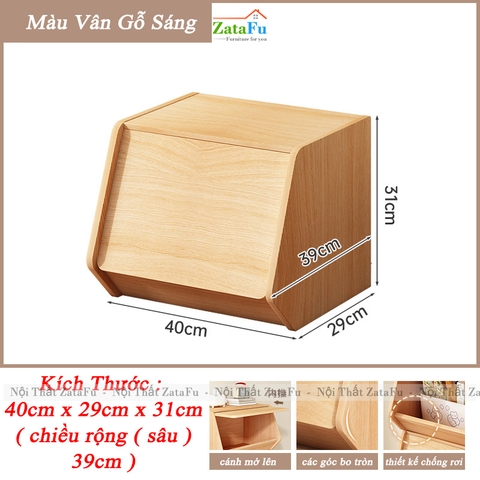 Tủ Gỗ Trang Trí Lục Giác Để Đồ Đa Năng Tủ Gỗ TUTT-61 ZataFu