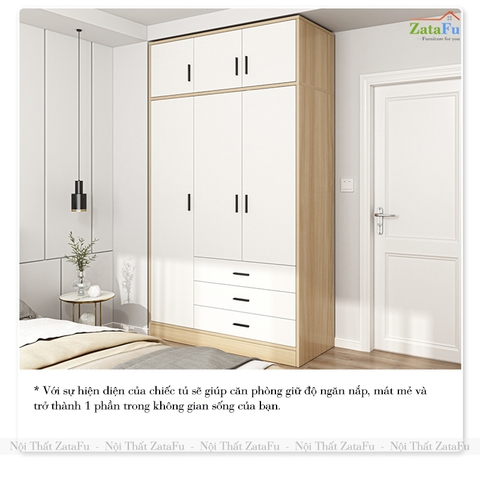 Tủ Quân Áo Người Lớn 3 Buồng 3 Ngăn Kéo Phụ Kiện Hãng Loại Tốt TQA-72