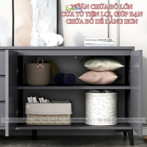 Tủ Cabinet Gỗ MDF Đựng Đồ Đa Năng Phong Cách Hiện Đại TUTT-53 ZataFu