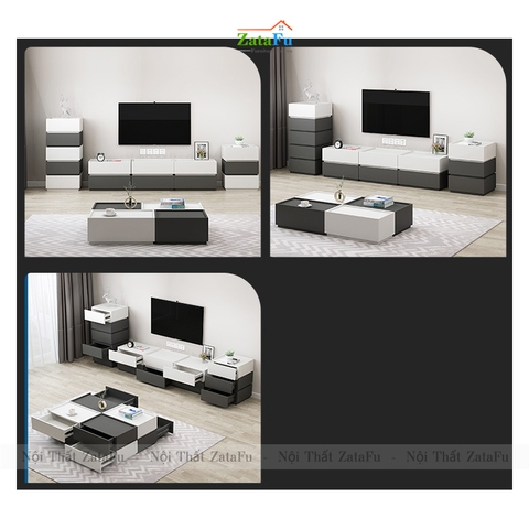 Tủ đầu giường gỗ 2 tầng kết hợp đa năng TDG-24