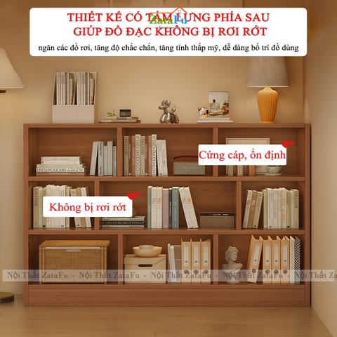 Kể Sách Gỗ Kệ Tổ Ong Nhiều Ngăn Đa Dạng Gỗ MDF KTT-147 ZataFu