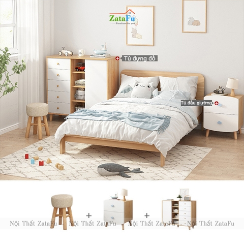 Tủ đầu giường xinh xắn cho bé TDG-15