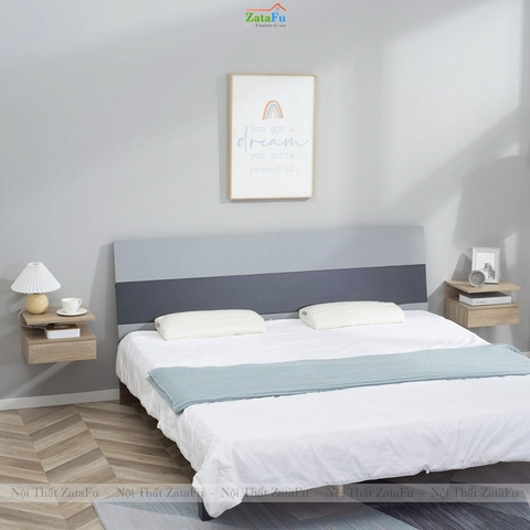 Tủ Đầu Giường Gỗ MDF Gắn Tường Có Ngăn Kéo TDG-47 ZataFu