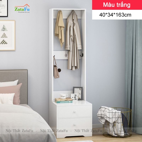 Tủ đầu giường kết hợp giá treo đồ TDG-14
