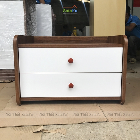 Tủ đầu giường mini bo góc tròn TDG-12