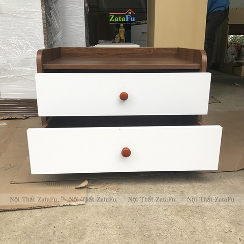 Tủ đầu giường mini bo góc tròn TDG-12