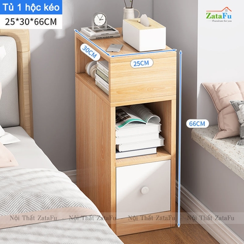 Tủ đầu giường mini có hộc kéo TDG-17