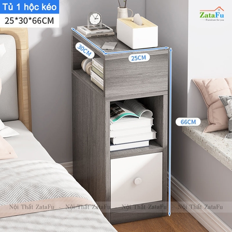 Tủ đầu giường mini có hộc kéo TDG-17