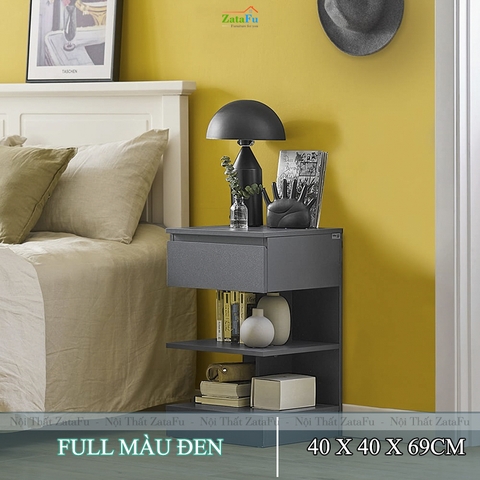 Tủ Đầu Giường Gỗ MDF 3 Tầng Thiết Kế Hiện Đại TDG-43 ZataFu