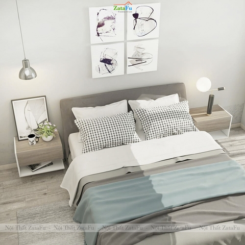 Tủ Đầu GiườngTreo Tường Hiện Đại Nhỏ Gọn TDG-48 ZataFu