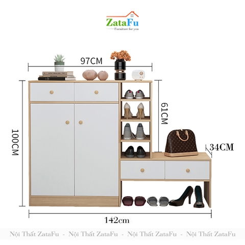 Tủ đựng giày dép gỗ công nghiệp TGIAY-04